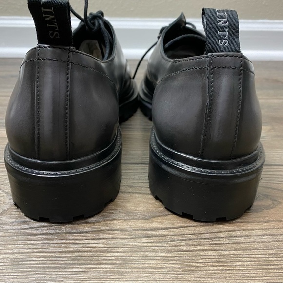 All Saints shoesTor Plain Toe Derby In Black Brush Off - Picture 4 of 11